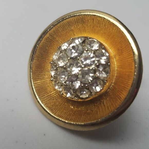 Vintage Faux Diamond Earrings 1980s - Picture 5 of 6